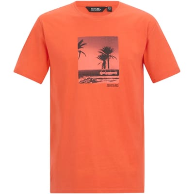 Regatta Heren Cline IX Strand T-Shirt (Tijgerlelie Oranje)