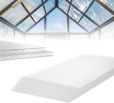 Polycarbonaat Holle Kamerplaten - 14 Stuks Dubbelwandig, UV-Bestendig en Schokbestendig - Ideaal voor Kassen en Tuinbouw
