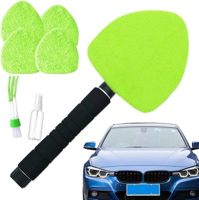 Ruiten Reinigingsgereedschap - Auto Wasborstel - Voertuigen Schoonmaken - Uitschuifbare Steel - 41-57 cm - Groen