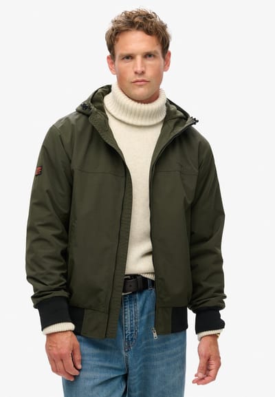 Superdry - Surplus Nylon bomberjack met capuchon - Heren - Buitenjassen