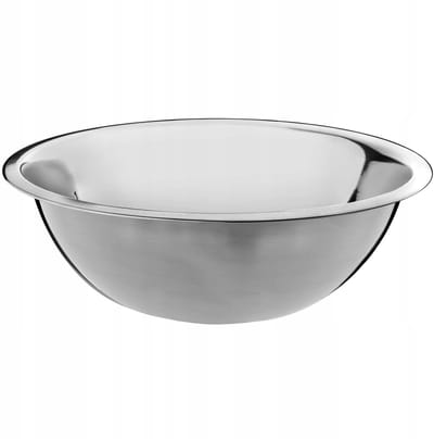 KADAX Mengkom, Beslagkom van roestvrij Staal, Slakom met hoge Rand, Schaal, Serveerschotel, Mengschaal, multifunctionele Kom voor Keuken, Salade, Deeg, rond (Ø 16 cm)