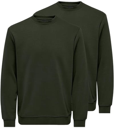 Only & Sons Heren sweatshirt 2 pack Connor