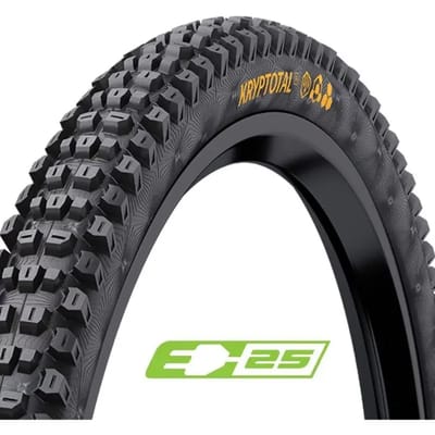 Continental Kryptotal-f E-25 Trail Endurance Tubeless 24´´ X 2.40 Mtb-band Zwart 24´´ x 2.40