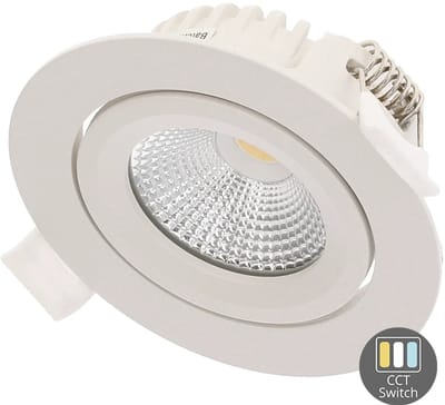 Slim-Fit LED Inbouwspot 4W/6W - Dimbaar met CCT-Switch - Witte Afwerking | Energiezuinige Verlichting voor Elk Interieur
