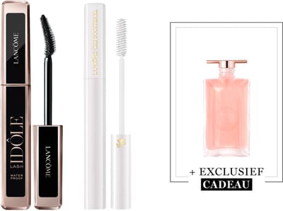 Lancôme 2-Step Wimper Routine Lash Primer | Waterproof Mascara + Cadeau - Cils Booster XL Wimper Serum & Mascara Primer & Lash Idôle Waterproof Mascara Zwart + Idôle 5ml Cadeau