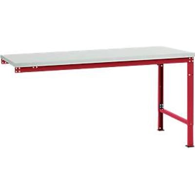 Manuflex aanbouwtafel UNIVERSAL Speciaal, tafelblad melamine, 1750 x 1000, robijnrood