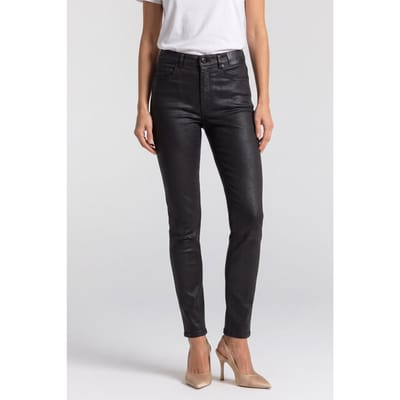 The Kooples Slim Fit Stretch Leather Trousers Black Maat: 34 | Pantalons Outlet | Dames | Zwart