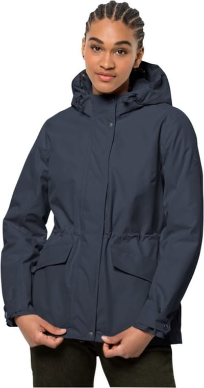 Jack Wolfskin Lake Louise Jacket Women - Outdoorjas - Dames - Blauw - Maat XL