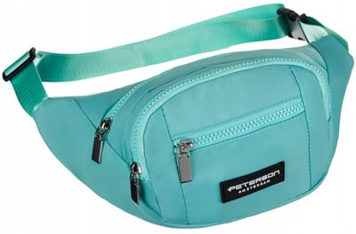 Peterson® Miętowa Nerka Damska Crossbody - Miejska Saszetka