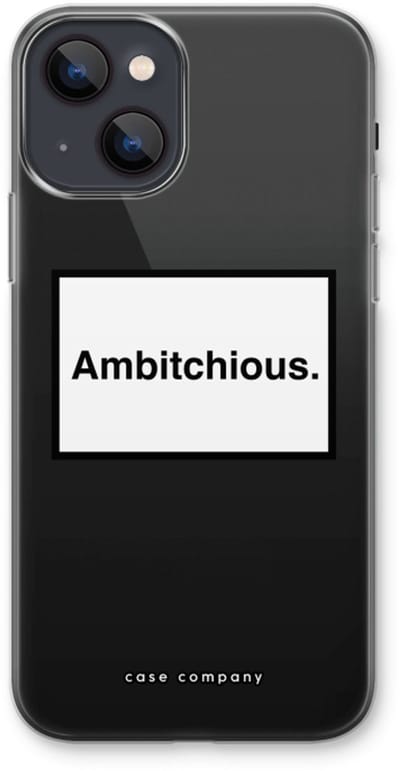Case Company® - Hoesje geschikt voor iPhone 13 hoesje - Ambitchious - Soft Cover Telefoonhoesje - Bescherming aan alle Kanten en Schermrand