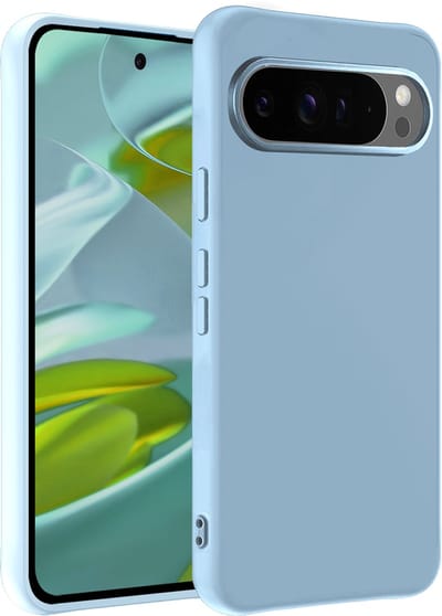 Hoesje - Geschikt voor Google Pixel 10 Pro - Sterk & Shockproof - Hoes Cover - Siliconen Case - Telefoonhoesjes - Lichtblauw