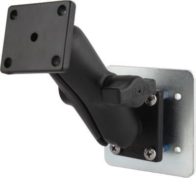 Klemhouder met 2 B-kogels en backing plate RAM-B-141-BPU