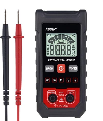 Digitale Multimeter - Elektrische Tester - Elektrische Metingen - Overbelastingsbeveiliging - Compact Lichtgewicht - Zwart