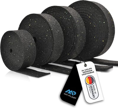 Rol terraspads - Waterbestendige rubbergranulaatrol voor terrasbouw - 5000 x 50 x 3 mm