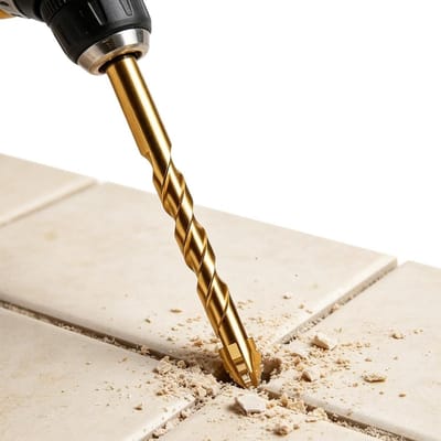 Steenboor - Betonboor Bits - Woningverbetering - Vierzijdige Symmetrische Structuur - 119 cm - Metaalkleur