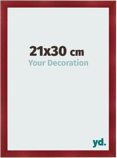 Your Decoration - Fotolijst 21x30 cm - MDF - Wijnrood Geveegd - Pisa
