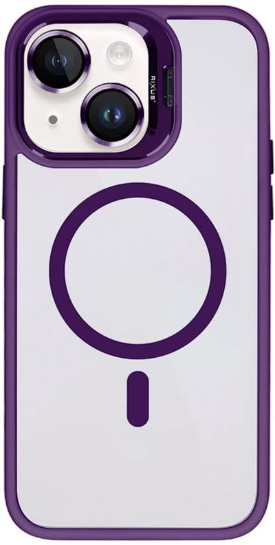 Rixus Classic 03 Case With MagSafe For Apple iPhone 14 Plus Deep Purple