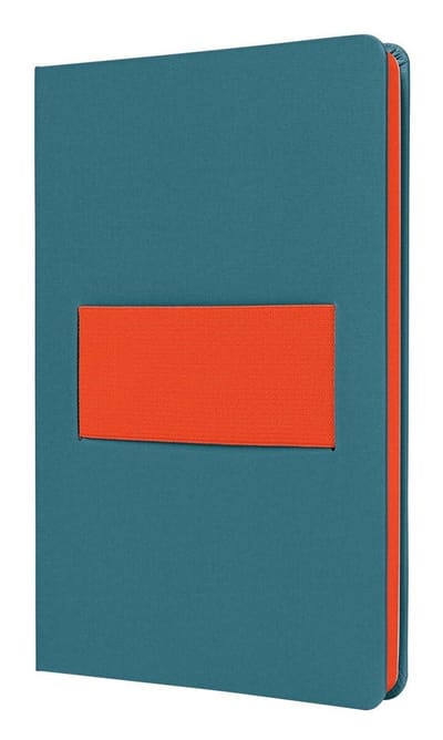 Sigel notitieboek Linescape Neo - formaat A5 - met lijn - blauw/papaya - SI-LS205