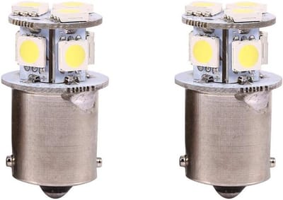 Witte LED Remlichtlamp 1156 R5W - 2 Stuks - 5050 8SMD