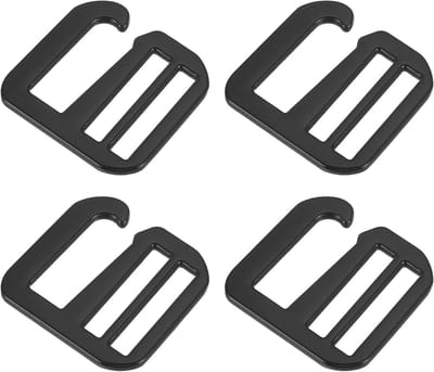 Verstelbare metalen G-haak riemclips voor rugzakriemen en riemen, donkergrijs, 26mm, duurzaam en multifunctioneel