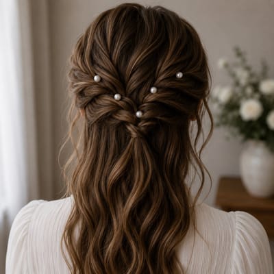 Haar in Stijl® Lulu 10 Parel Haarpinnen Goud - 12mm - Opsteekkapsel Feest