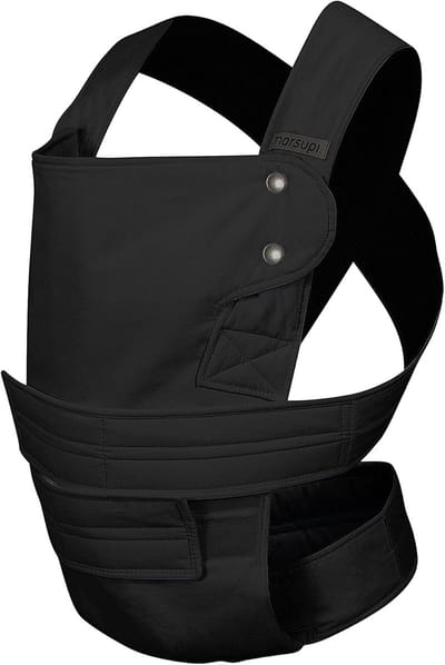 Draagzak Baby - Draagdoek Draagband - Baby Dragen - Makkelijk Sluitingssysteem - Tot 15kg - Zwart