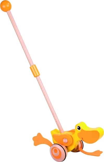 Classic World Houten Duwfiguur Eend Afmeting artikel: 47 x 38 x 11 cm
