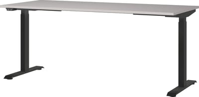 Elektrisch zit-sta Bureau Galileo Zwart - Kasjmier - 180x80cm - Hoogte 120 cm - In hoogte verstelbaar