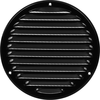 Paneir Airdesigns- metaal - omgezette rand - opbouw - aanvoer & afvoer / net - zwart