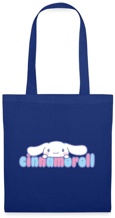 Cinnamoroll Gluurt Over De Letters Tas Van Stof Schoudertas