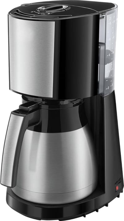 SCH® Koffiezetapparaat met Thermoskan - Koffiezetapparaat - Zwart- ‎10cm x 8cm x 15cm