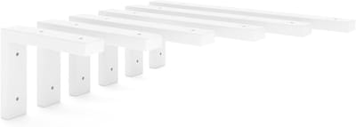 Wastafelhouder Metaal - Wastafelconsole Wandbeugel - Wastafel Monteren - Zijdematte Poedercoating - 20 cm Diep - Wit