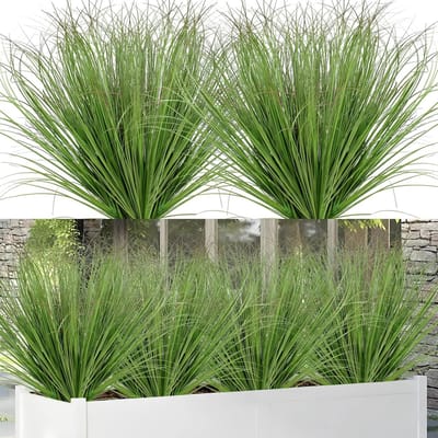 Kunstplanten voor Buiten - Weerbestendig en UV-bestendig - 12 Stuks Donkergroen