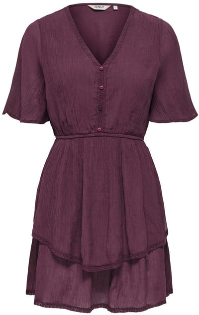 ONLY - ONLALLYSON 2/4 SHORT LAYER DRESS WVN - Meisjes - Mini jurken
