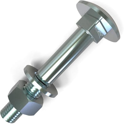 M6 Platkop Schroeven met Moeren en U-Schijven - 50 Stuks 20-120mm