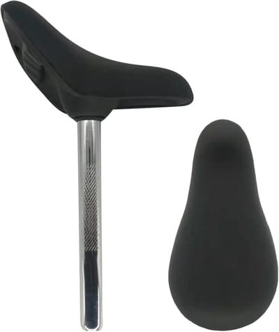 Kinder Fietszadel - Fietszadel Vervanging - Comfortabel Fietsen - Zacht PU Kussen - 20 x 255 cm - Zwart