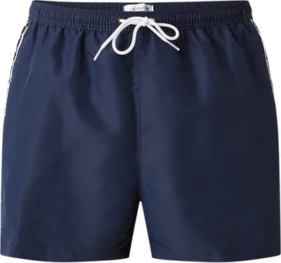 Calvin Klein - Heren Zwembroeken Swim Short Drawstring - Blauw - Maat XL