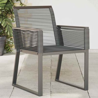vidaXL - Tuinstoelen - 2 - st - poly - rattan - zwart
