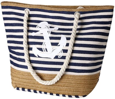 Unyqoos® Ruime en Stijlvolle Strandtas met Ritssluiting en Binnenvak voor Dames