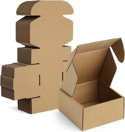 50 Stuks Kleine Verzenddozen 4x4x2 Inch - Bruine Kartonnen Dozen voor Verpakking