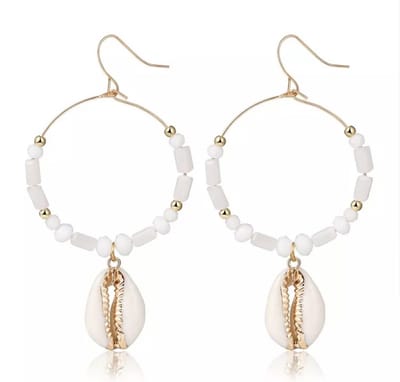 Jomide Oorhangers Shell Summer - Goudkleurig