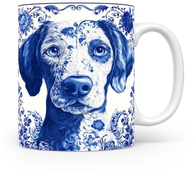 Mok Kuvasz Beker voor koffie of tas voor thee, cadeau voor dierenliefhebbers, moeder, vader, collega, vriend, vriendin, kantoor, opa, oma, hond, kerst, sinterklaas, verjaardag