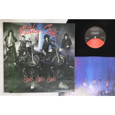 Disque Vinyle MOTLEY CRUE - Girls Girls Girls 607251 ELEKTRA 1987 US Metal Occasion black