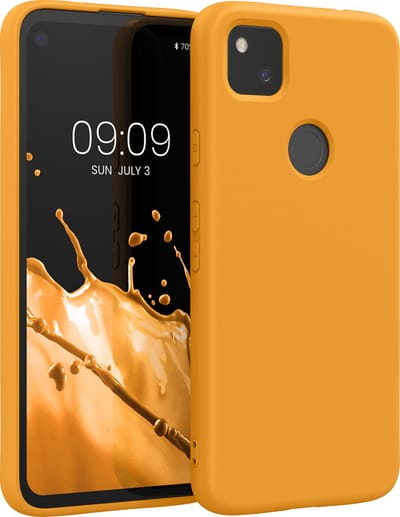 kwmobile telefoonhoesje geschikt voor Google Pixel 4a - Hoesje voor smartphone - Back cover in mango
