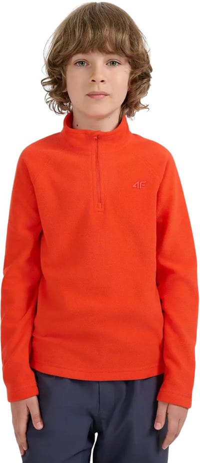 4F Sweater Fleeceowa Jongens Rood - Maat 146-152cm