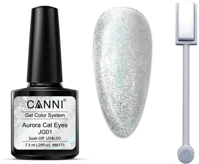 Canni UV Cat Eye Gellak JG01 met Magneet - 7.5 ml - Glitter Gellak - Cat Eye Gellak - Cat Eye Magneet - Gellak Cat Eye - Magneet Cat Eye Gellak - Gellak Kleuren - Canni Gellak - Gellak Nagellak