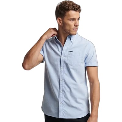 Superdry - Oxford overhemd met korte mouwen - Heren - Shirts