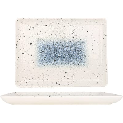 Rinart Serveerschaal - Splash - Porselein - 30x22 cm - set van 2