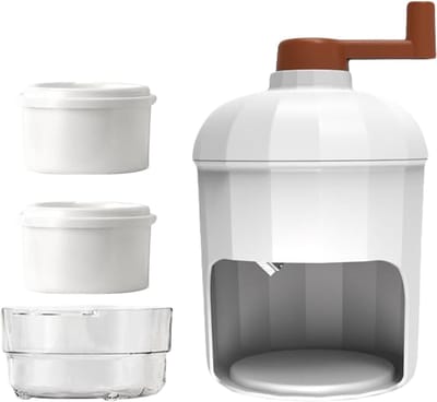 Efficiënte draagbare ijsbreker - handmatige ijsvermaler met bak voor smoothies en verfrissende dranken