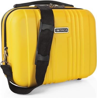 Toilettas en Reis Make-up Organizer - Duurzame en Lichtgewicht Cosmetische Koffer - Waterdichte Beauty Case voor Handbagage - Geel